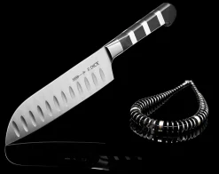 Couteau santoku forgé DICK 1905 lame alvéolée 18cm manche design