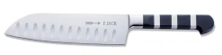 Couteau santoku forgé DICK 1905 lame alvéolée 18cm manche design