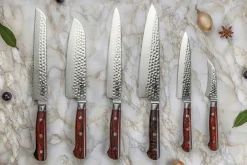 Couteau santoku Fukito Rosewood Damas 67 couches 18cm