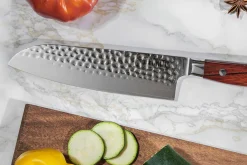 Couteau santoku Fukito Rosewood Damas 67 couches 18cm