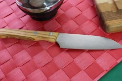 Couteau santoku Gehring Look lame 11cm damas 65 couches manche olivier