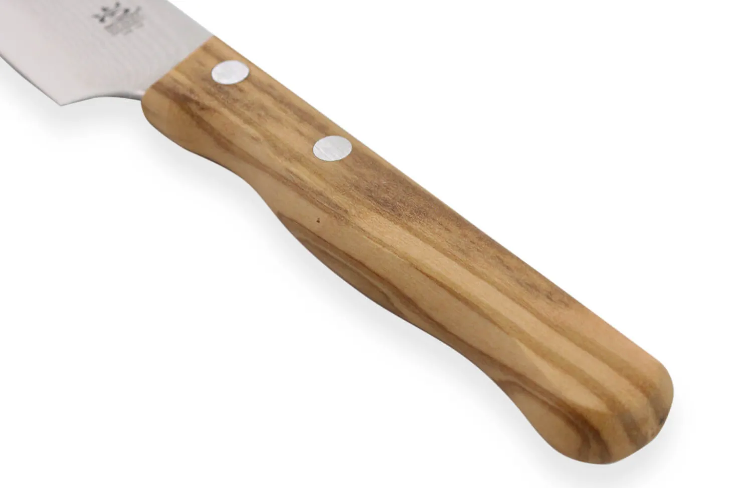 Couteau santoku Gehring Look lame 11cm damas 65 couches manche olivier