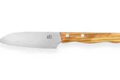 Couteau santoku Gehring Look lame 11cm damas 65 couches manche olivier