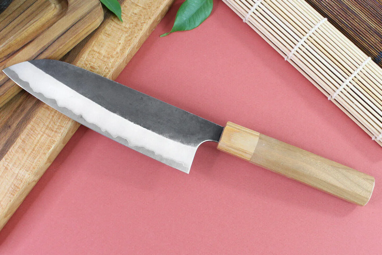 Couteau santoku japonais artisanal Yu Kurosaki Yami Aogami Super 16,5cm