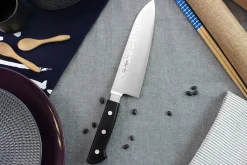 Couteau santoku japonais artisanal Kagekiyo Hammered 18cm