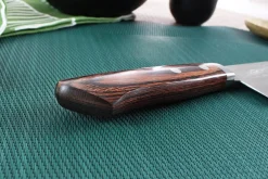 Couteau santoku japonais artisanal Masutani 16.5cm martelé