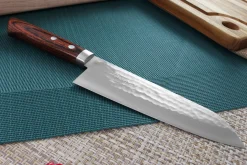 Couteau santoku japonais artisanal Masutani 16.5cm martelé
