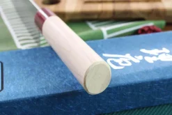 Couteau santoku japonais artisanal Masakage Kiri 16.5cm damas 49 couches