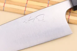 Couteau santoku japonais artisanal Shibata Koutetsu AS 16,5cm