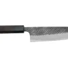 Couteau santoku japonais artisanal Yu Kurosaki Fujin Black 17cm