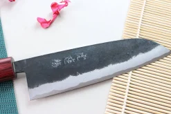 Couteau santoku japonais artisanal Wusaki Yuzo BS2 17cm