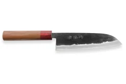 Couteau santoku japonais artisanal Wusaki Yuzo BS2 17cm
