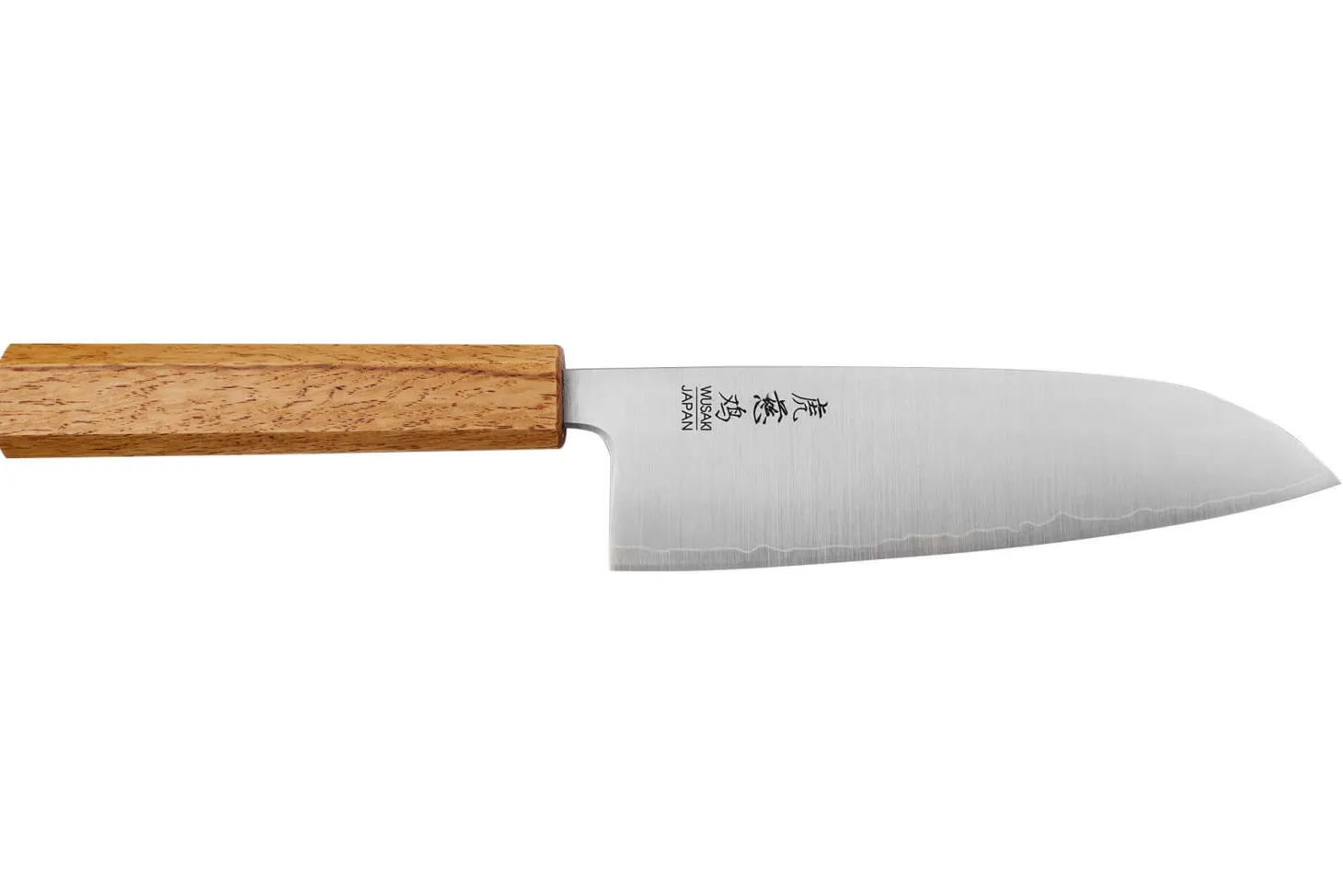 Couteau santoku japonais artisanal Wusaki Migaki G3 16,5cm
