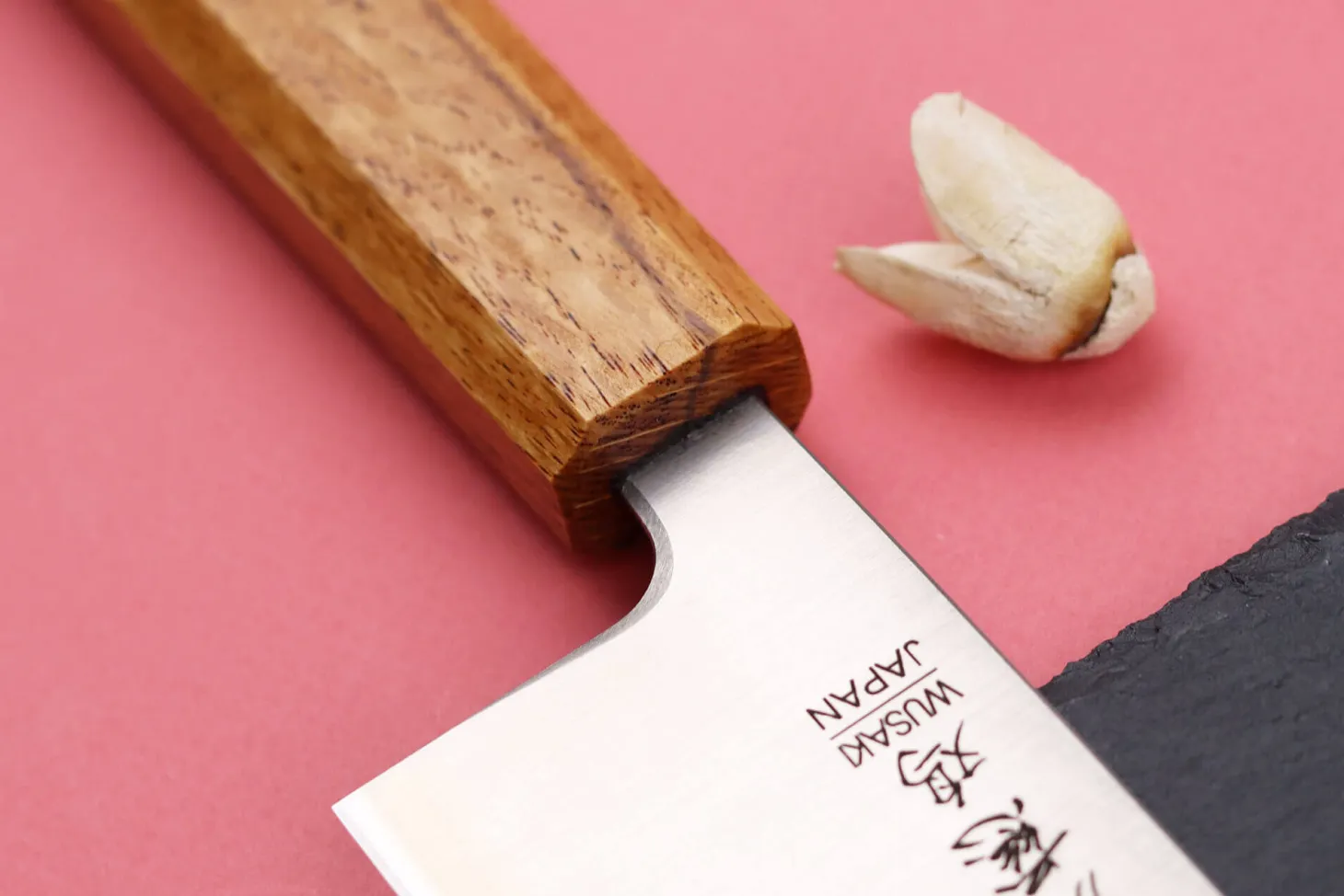 Couteau santoku japonais artisanal Wusaki Migaki G3 16,5cm