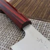 Couteau santoku japonais artisanal Kei Kobayashi SG2 Heptagone 17cm