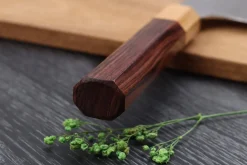 Couteau santoku japonais artisanal Kei Kobayashi SG2 Octogone 17cm
