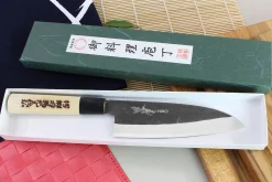 Couteau santoku japonais artisanal Yoshihiro Kogeta White 2 steel 18cm
