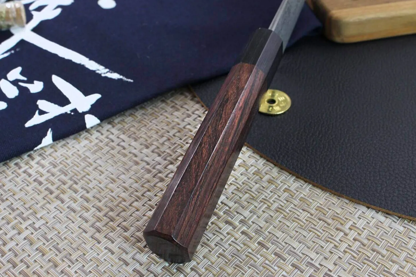 Couteau santoku japonais artisanal Masakage Kumo 16.5cm damas 63 couches