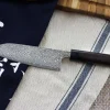Couteau santoku japonais artisanal Yoshimi Kato 16.5cm VG10 Nickel Damascus