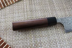Couteau santoku japonais artisanal Yoshimi Kato 16.5cm VG10 Nickel Damascus