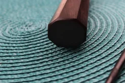 Couteau santoku japonais artisanal Yu Kurosaki Fujin 16,5cm SG2 turquoise