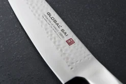 Couteau santoku japonais Global Sai M03 lame martelée 13,5cm