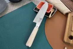 Couteau santoku japonais Kai Shun Classic White damas 33 couches 18cm