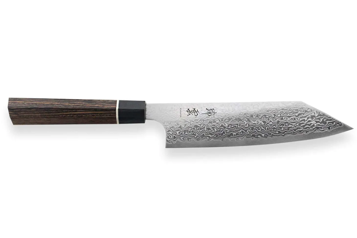 Couteau santoku japonais Kanetsugu Zuiun acier SPG2 damas 18cm