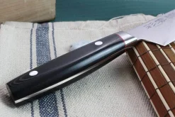 Couteau santoku japonais Kanetsugu Saiun 17cm damas 65 couches