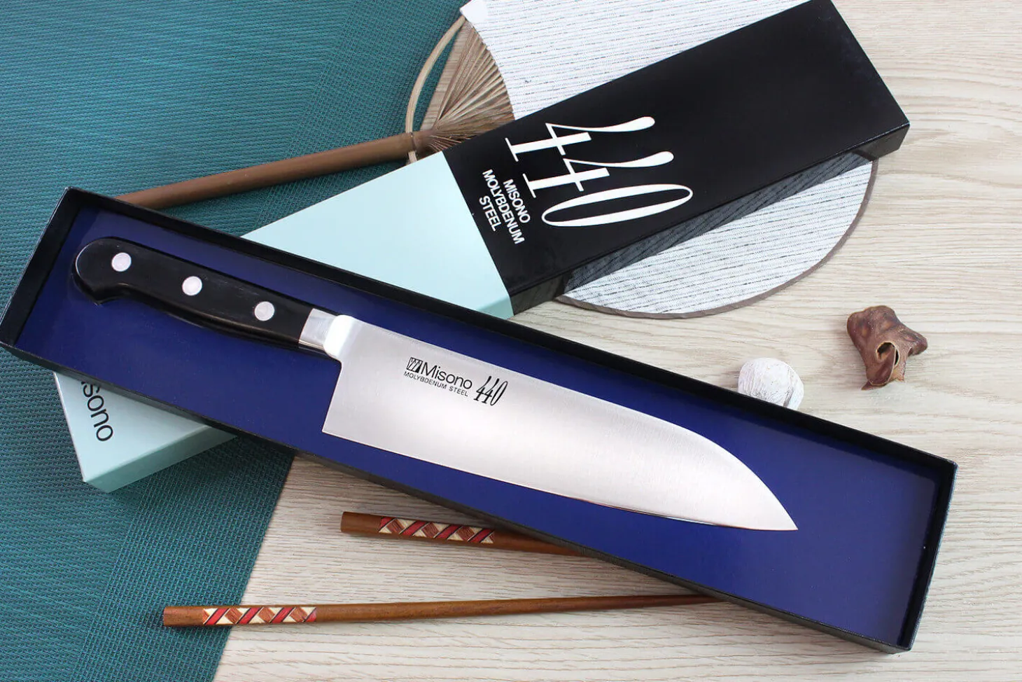 Couteau santoku japonais Misono 440 18cm
