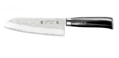 Couteau santoku japonais Tamahagane Tsubame lame martelée 17.5cm acier VG5
