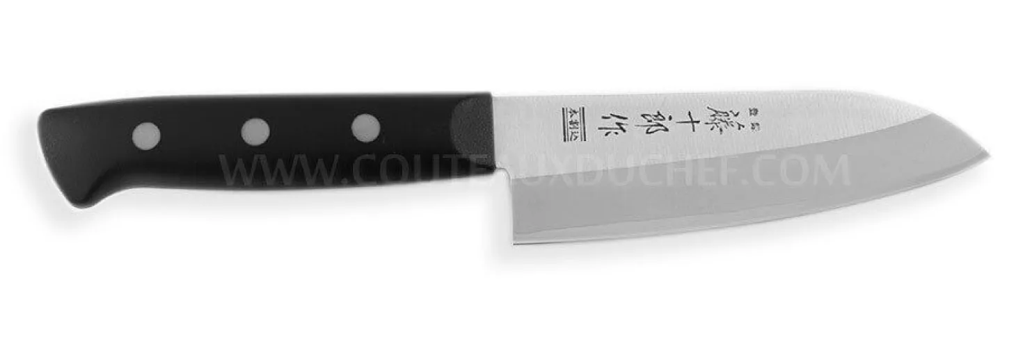 Couteau santoku japonais Tojiro DP Eco lame 14cm manche riveté