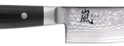 Couteau santoku japonais Yaxell RAN lame 16.5cm damas 69 couches