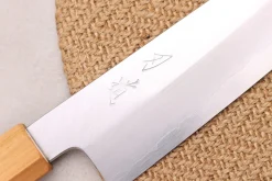 Couteau santoku kiritsuke 18cm japonais artisanal Hado Ginsan Cherry