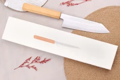 Couteau santoku kiritsuke 18cm japonais artisanal Hado Ginsan Cherry