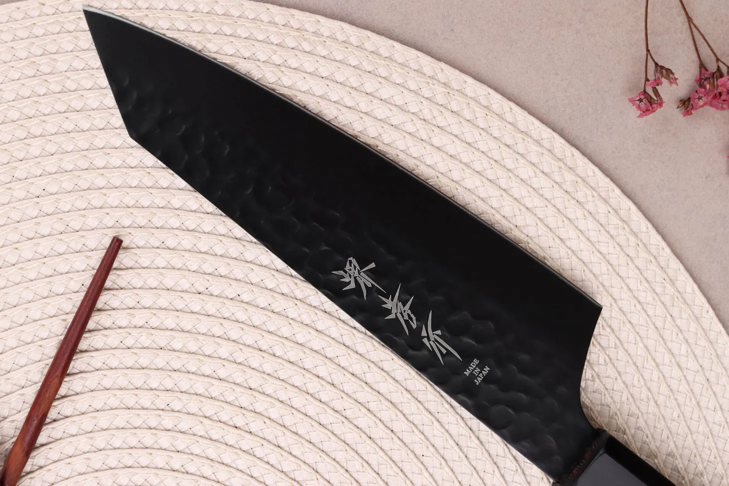 Couteau santoku kiritsuke 16cm japonais Sakai Takayuki Kurokage VG10 manche en wengé