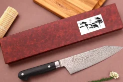 Couteau santoku kiritsuke 16cm japonais Sakai Takayuki Coreless Damascus