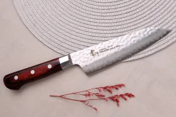 Couteau santoku kiritsuke japonais 16cm Sakai Takayuki Damascus Western 33 couches