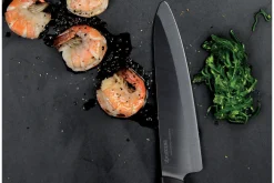Couteau Santoku Kyocera lame 16 cm en céramique noire