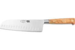 Couteau santoku Sabatier Éléphant Idéal Forgé 17cm manche en olivier