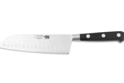 Couteau santoku Sabatier Éléphant Idéal Forgé 17cm manche nylon noir
