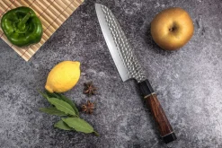 Couteau santoku Sayuto Desert Damas martelé 18cm