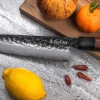 Couteau santoku Sayuto Séquoia San Mai martelé 18cm