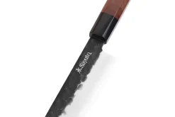Couteau santoku Sayuto Séquoia San Mai martelé 13,5cm