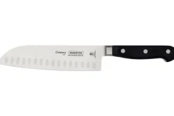 Couteau santoku Tramontina Century lame forgée 18cm manche polycarbonate noir