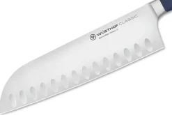Couteau santoku Wüsthof Classic Colour Wild Blueberry forgé lame alvéolée 17cm