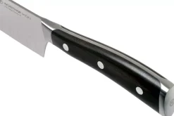 Couteau santoku Wüsthof Ikon forgé 17cm alvéolé en bois de grenadille
