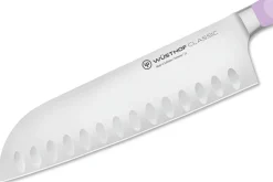 Couteau santoku Wusthof Classic Colour Purple Yam forgé lame alvéolée 17cm