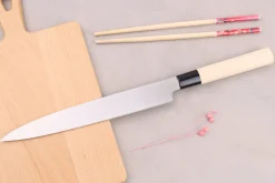 Couteau à sashimi 24cm japonais Satake Cutlery manche en magnolia