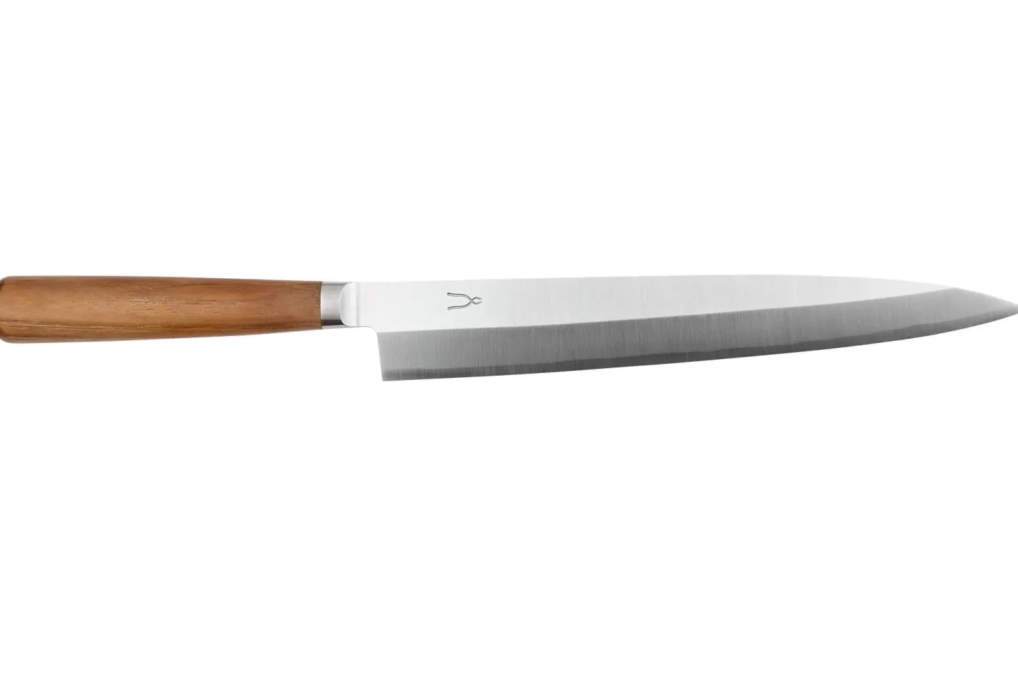 Couteau à sashimi japonais forgé Tadafusa Hocho Kobo lame SLD 3 couches 21cm manche en noyer